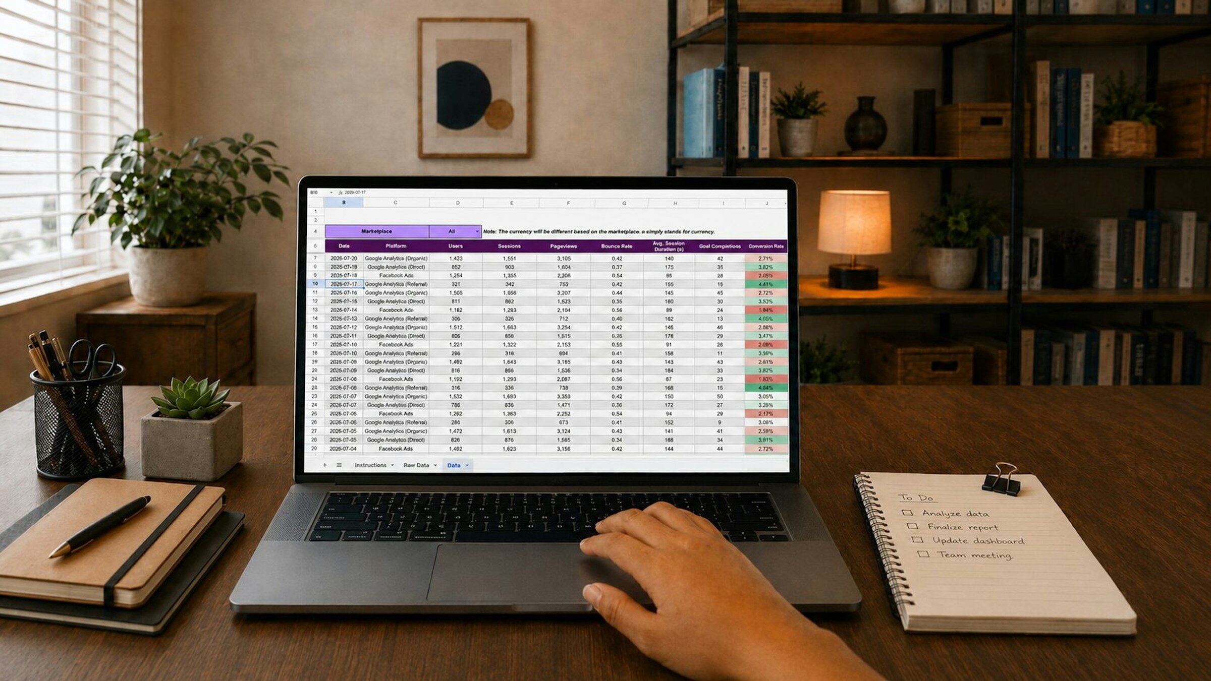 A spreadsheet of figures open on a laptop, the system most businesses actually run on