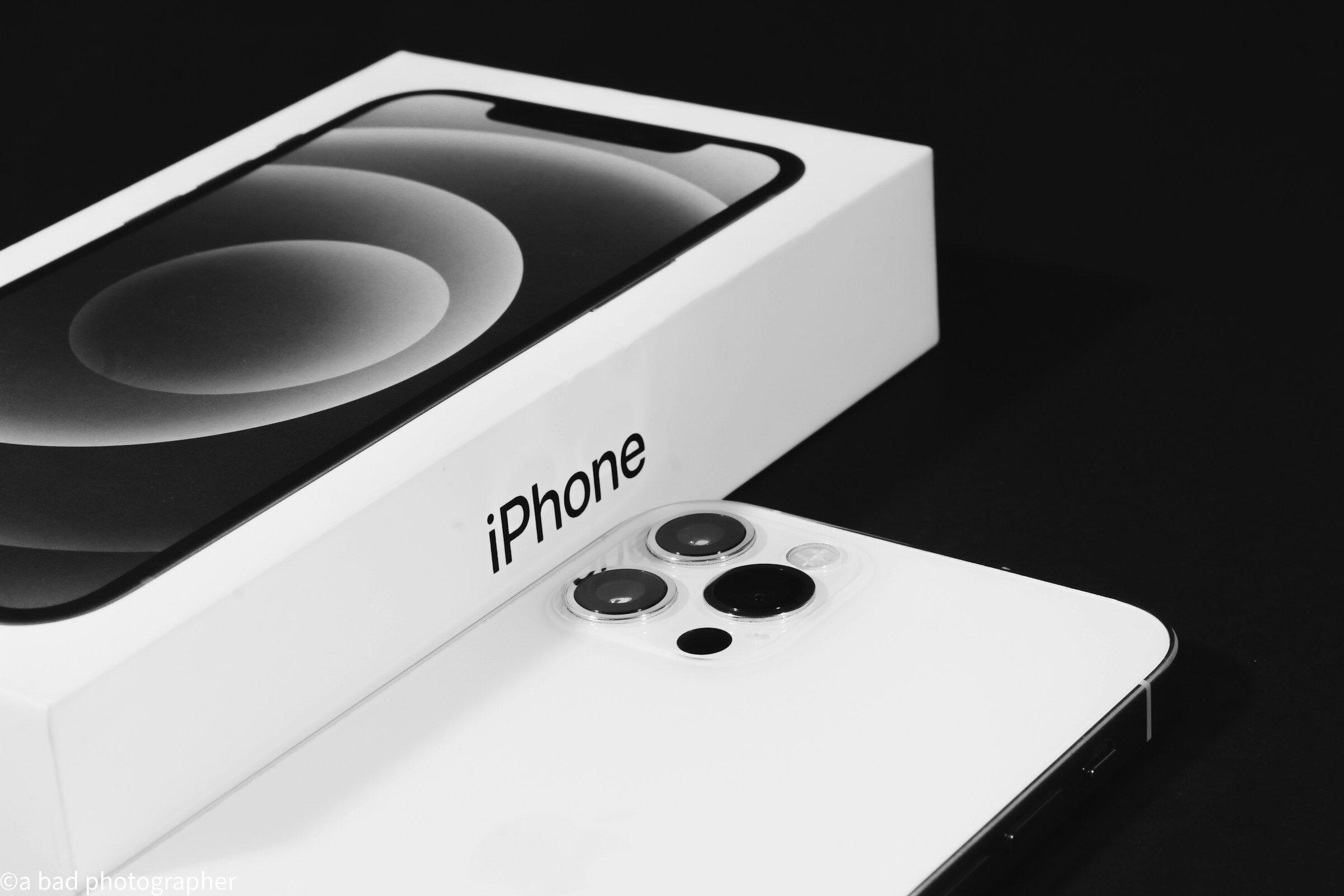 A new phone in its box on a table