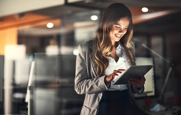 Professional services manager reviewing results on a tablet