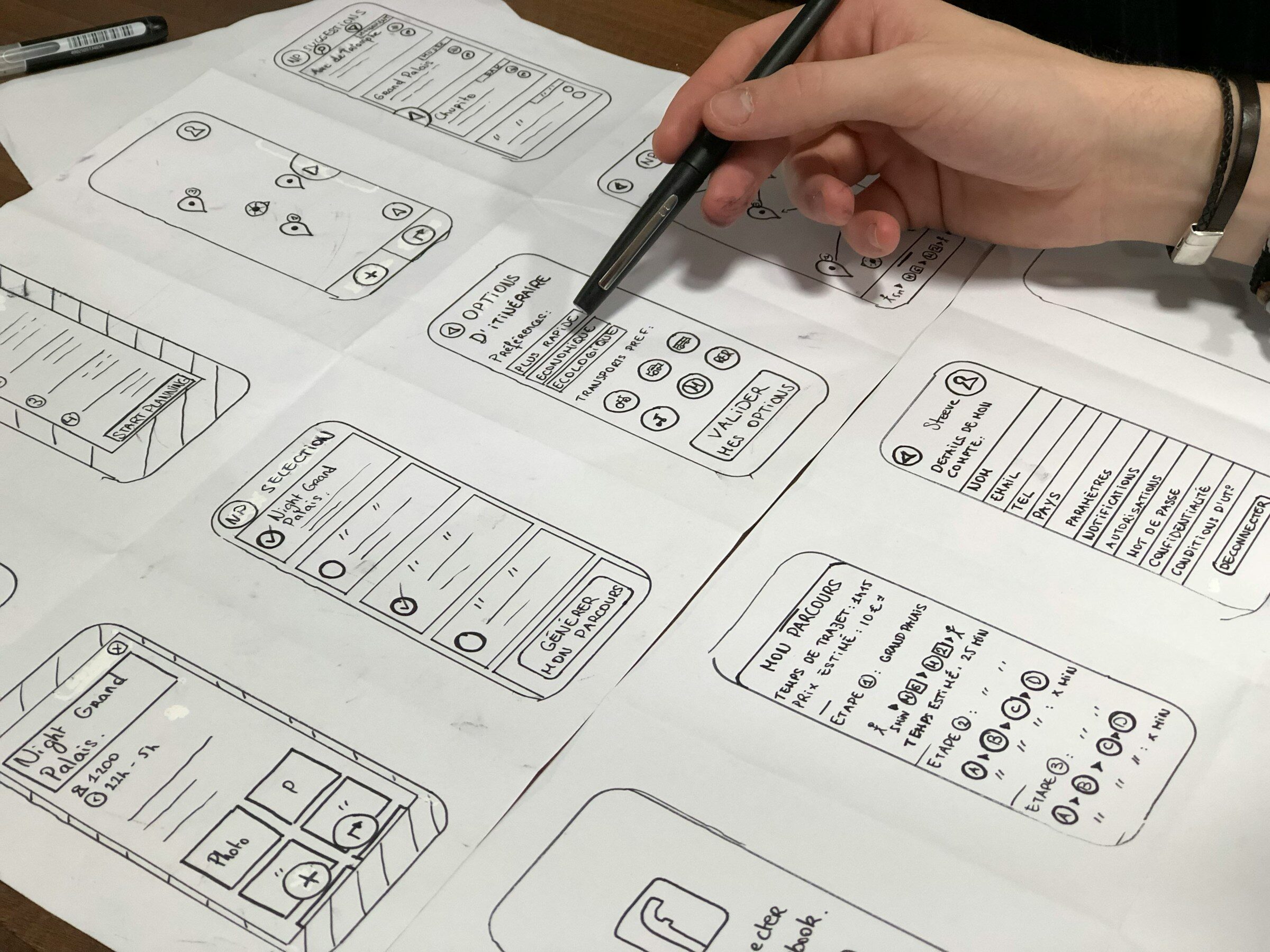Working through a shortlist on paper