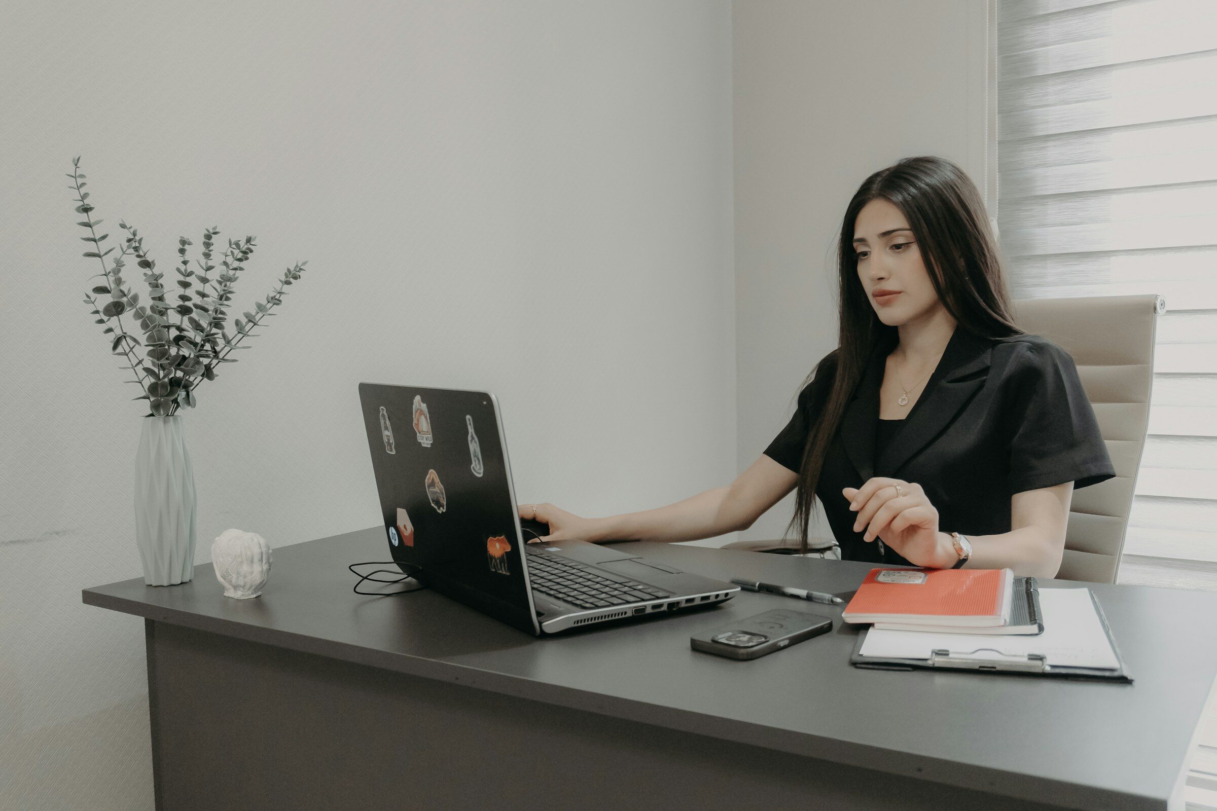 Focused development work at a laptop