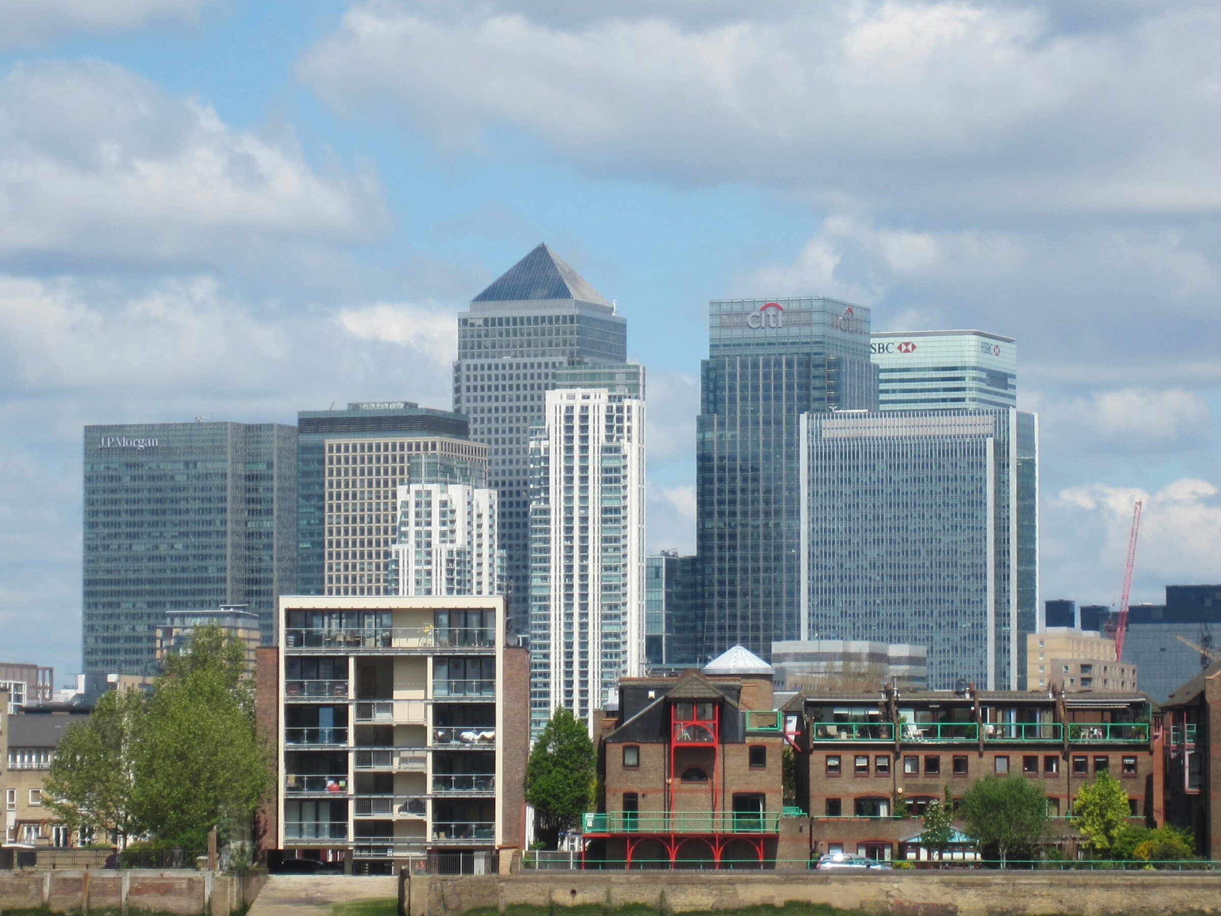 Canary Wharf towers in London